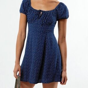 LA Hearts Tie Front Mini Dress, size XS